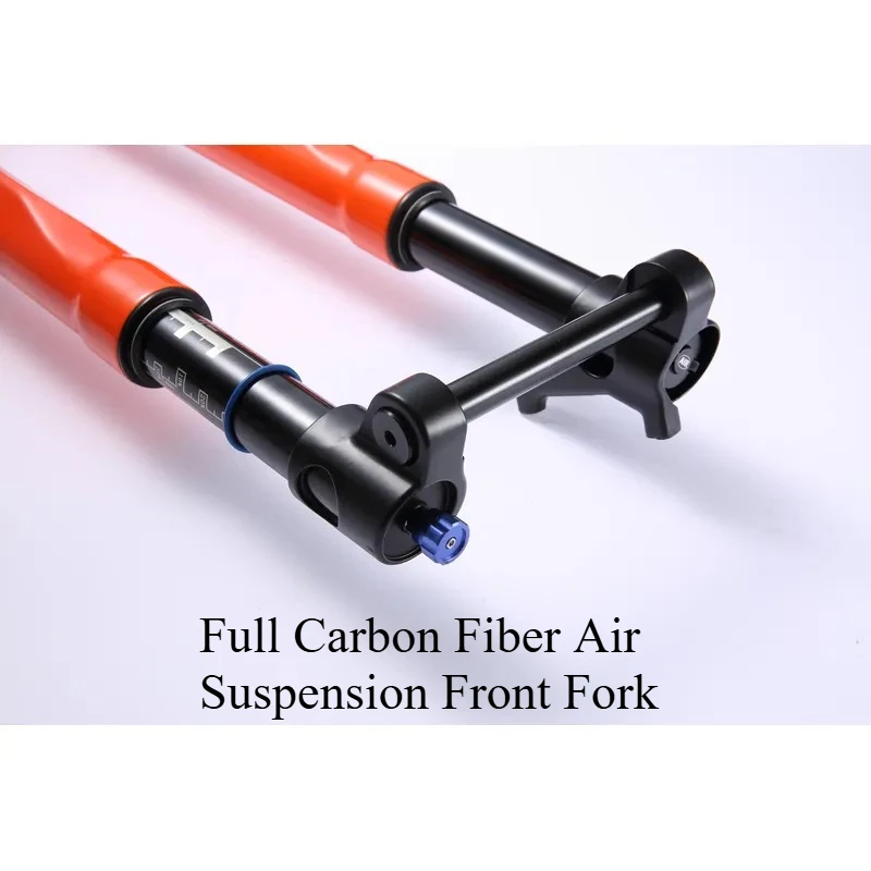 Full Carbon Fiber Air Suspension Front Fork Thermal Design 29 Inch Ultralight Shock Absorbing Mountain Bike Accessory