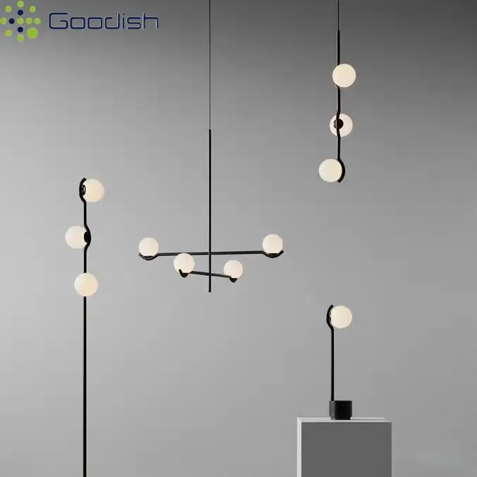 Simplicity Vintage Tree Branch Structure Magic Bean Art LED Pendant Light Indoor Lamp for Living Room Home Decoration Chandelier