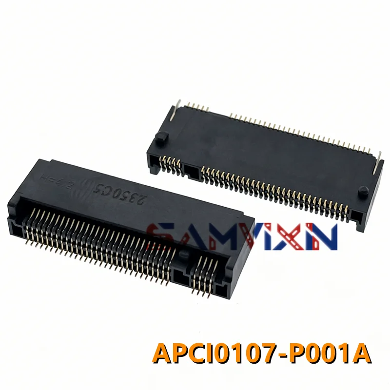 APCI0107-P001A (10pieces) M.2 NGFF M Key Socket 67Pin Horizontal SMD 4.2mm Height for NVMe SSD