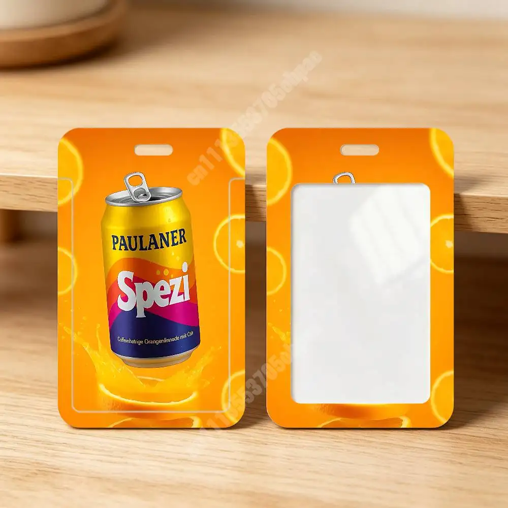 P-Paulaner Beer B-Brewery Munich Spezi Plastic Card Holder Student ID Card Clear Transparent Business Office Supplies
