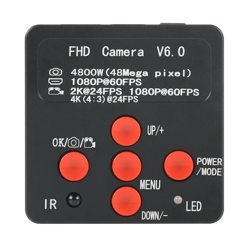 Imagem -02 - Câmera de Vídeo Microscópio Usb 48mp 4k 2k 1080p Hdmi Armazenamento tf 100x 130x 200x 300x 500x Zoom Lente de Montagem c para Reparo de Chip de Telefone