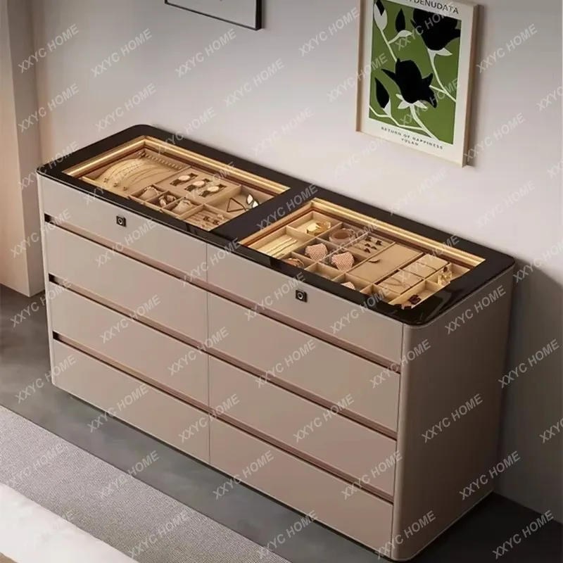XXStorage Living Room Cabinets Luxury Glass Narrow Modern Living Room Cabinets Display Meuble Rangement Furniture Hom