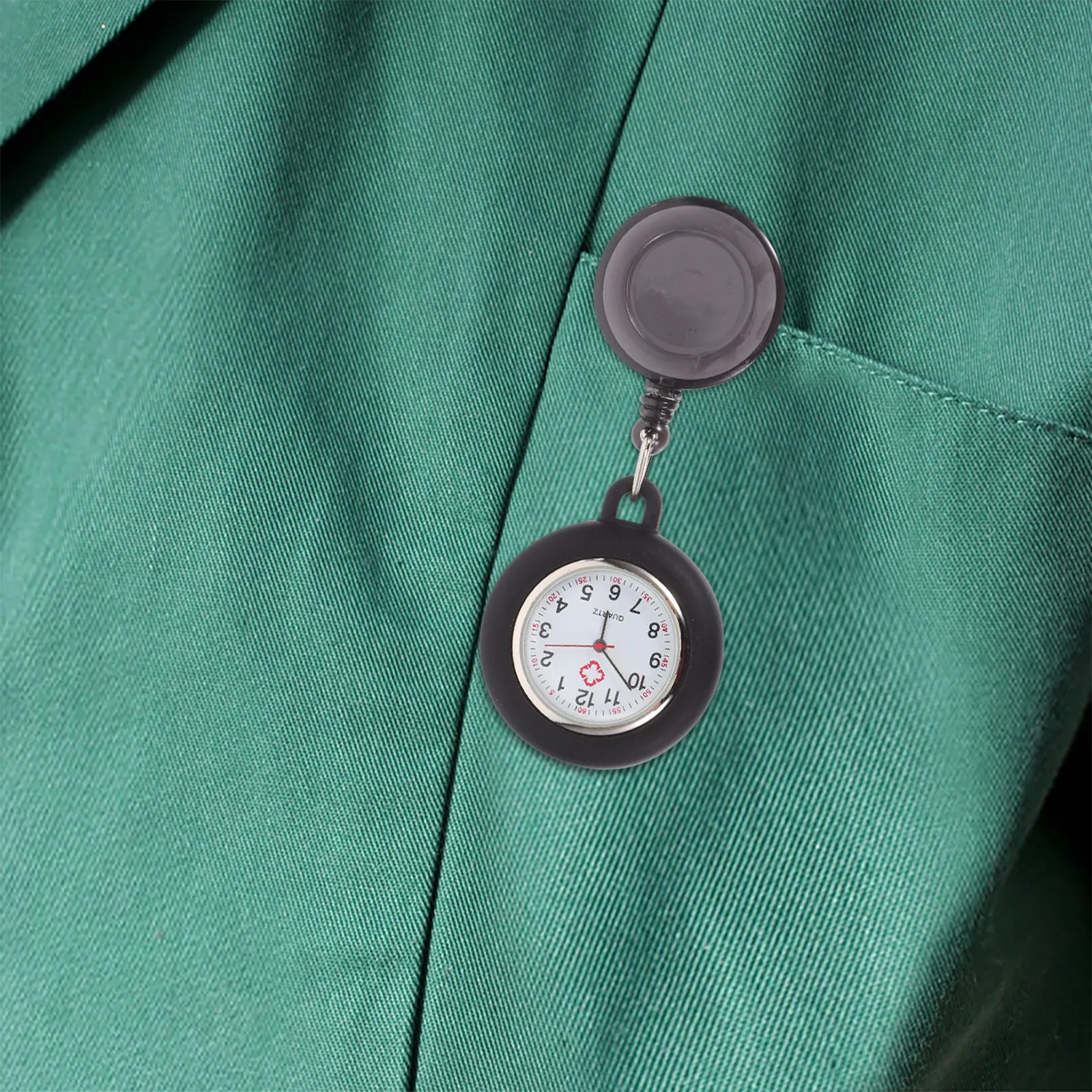 

Наручные часы для медсестер с клипсой на бейдж, подвесные часы-брелок с декором в виде улыбающегося лица, из премиальных материалов, легкие, удобные для переноски, точные.