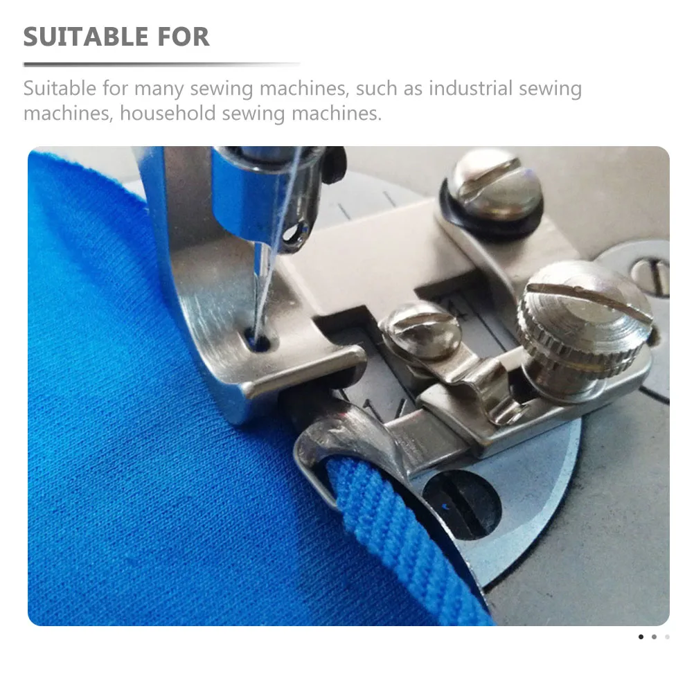 

Stainless Steel Sewing Machine Binder Foot For Home Industrial Use Lightweight Fabric Repair Replacement Edging Device Hemmer