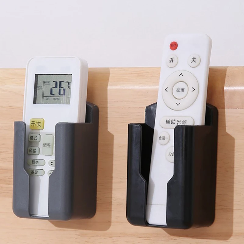 Universal Remote Controller Holder Phone Charging Bracket Air Conditioner Remote Controller Bracket Home Wall Mount Shelf Stand