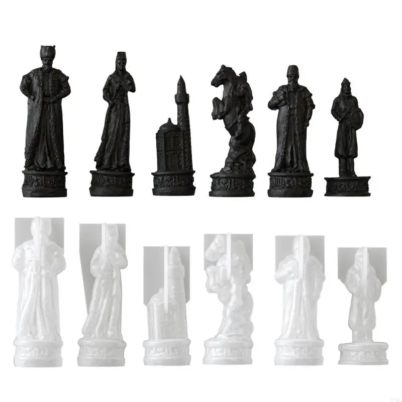 Epoxy Casting Mold for Chess Craft Projects, Reusable Silicone Mold for Handmade Display Work, Gifts, and Hobby Use 