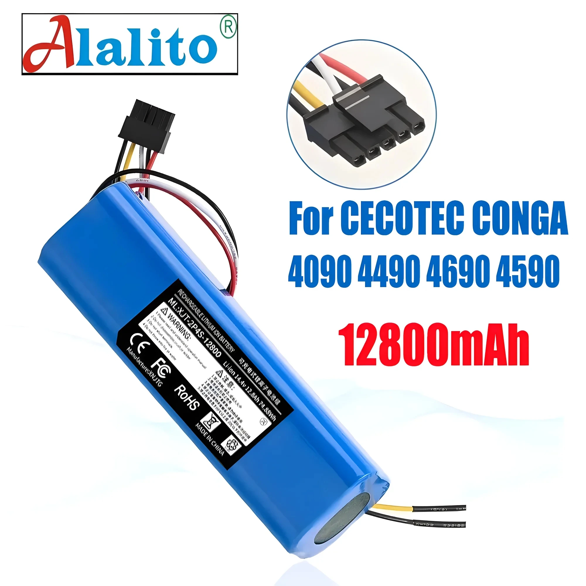 

Аккумуляторная батарея для робота CECOTEC CONGA 14,8 12800 100% 4090 4490, 4690 в, 4590 мАч