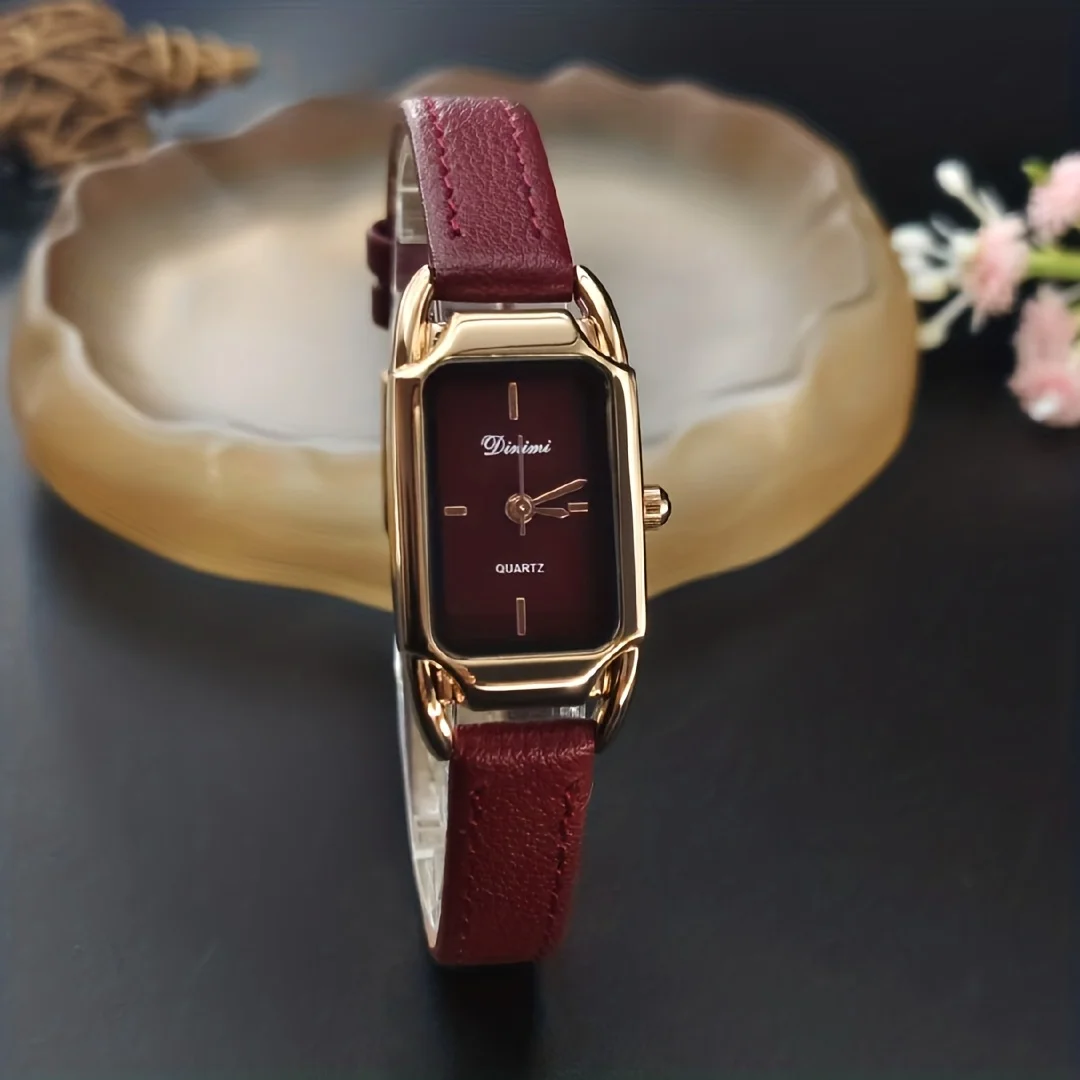 

Angola Red Ladies' Watch showcases exquisite and elegant design. Quartz movement ensures precise timekeeping, holiday gift