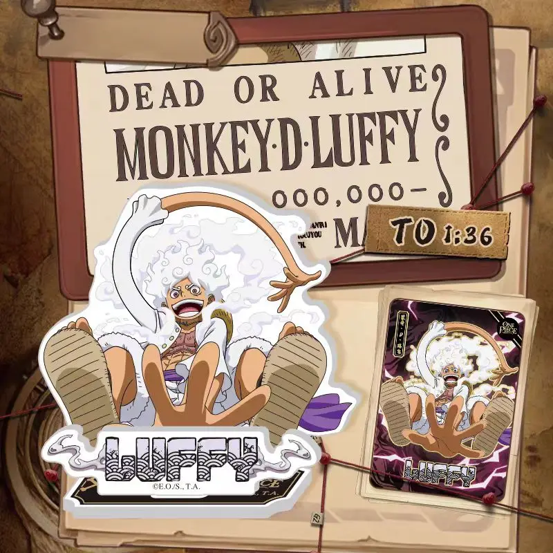 KAYOU Original One Piece Card Sea Shadow Standing Card Blind Box Anime Luffy V1 Acrylic Plaque Collection Box Card Toys Gifts