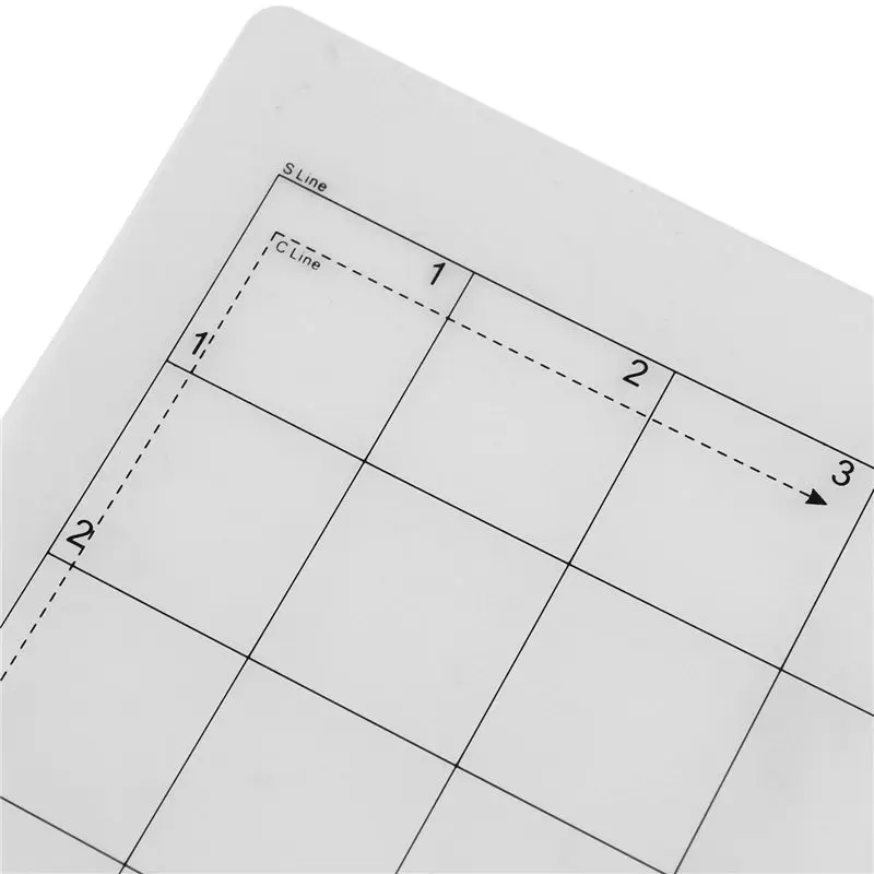 HLZS-12Pcs Cutting Mat Adhesive Mat With Measuring Grid 8 By 12-Inch For Silhouette Cameo Explore Plotter Machine