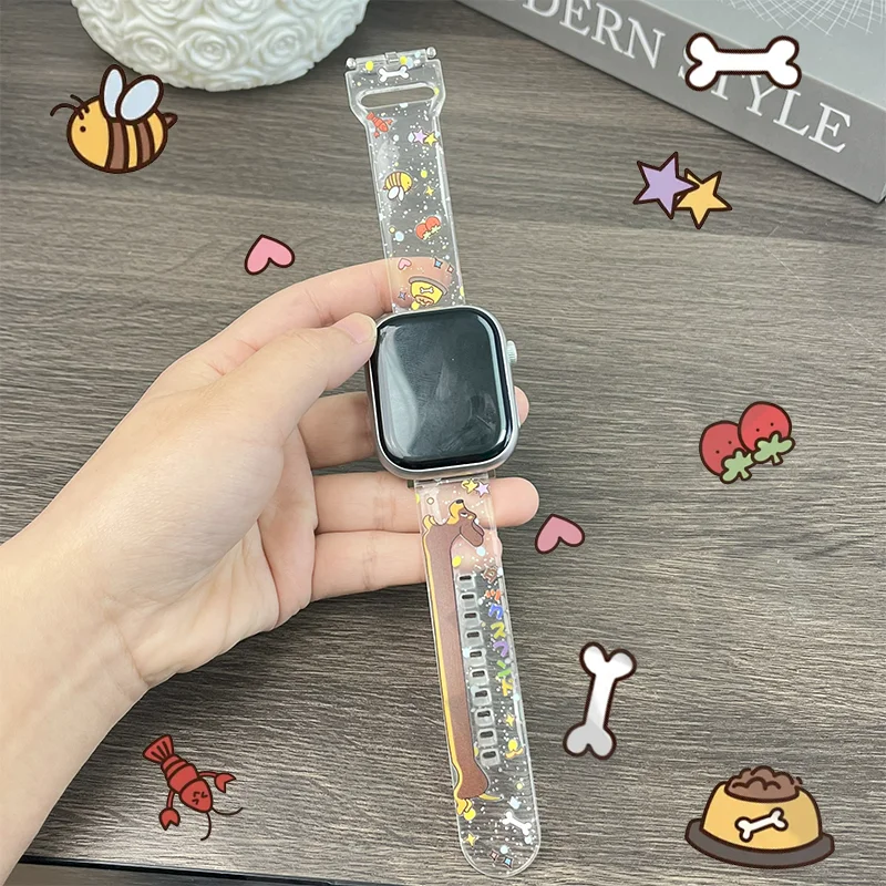

Dachshund Series Strap for Apple Watch 10 9 8 Band Replacable Bracelet for iWatch 46mm 42mm 41mm 40mm Watchband