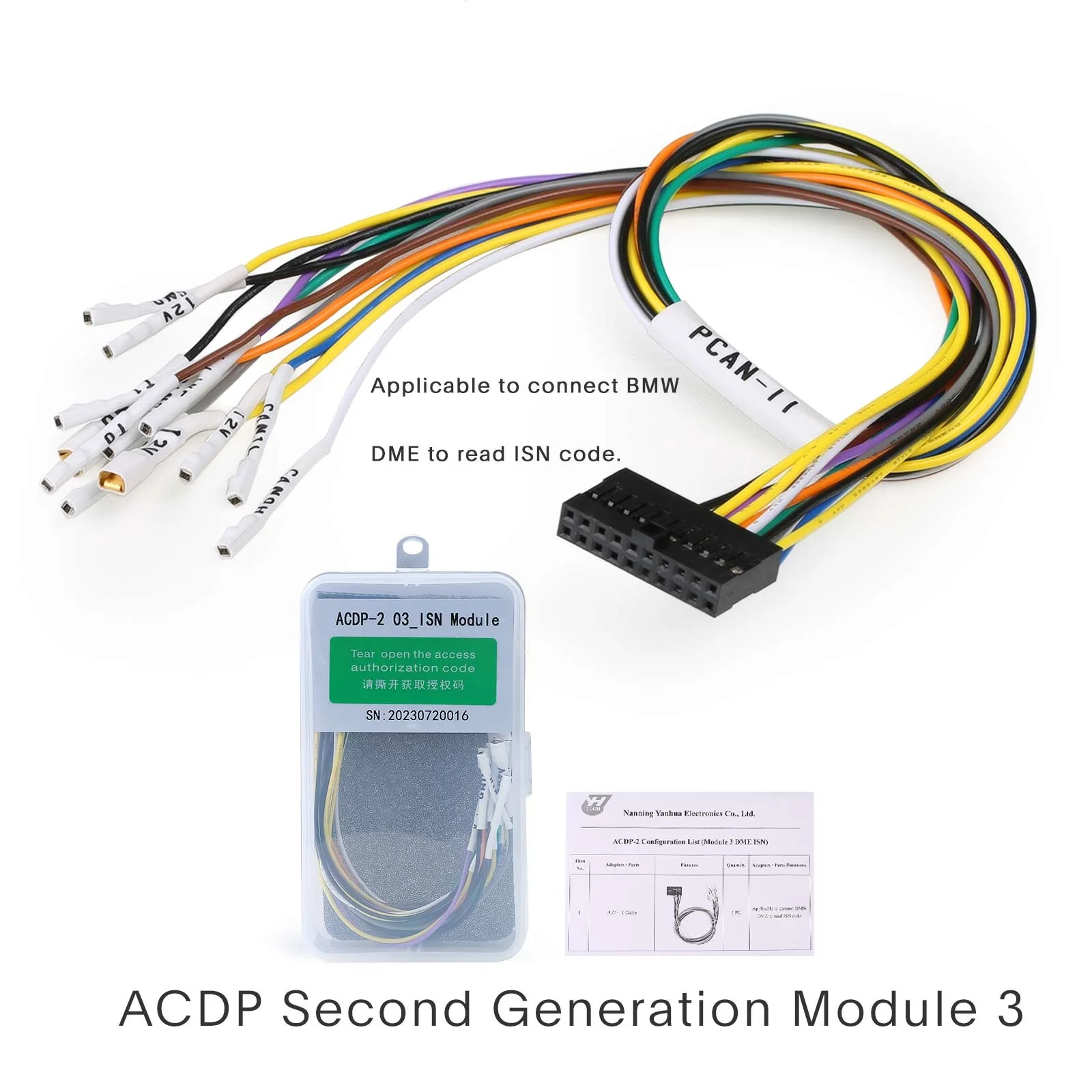 Yanhua Mini ACDP ACDP-2 Module3 with License A50E A50B A50D for Read & Write BMW DME ISN Code By OBD