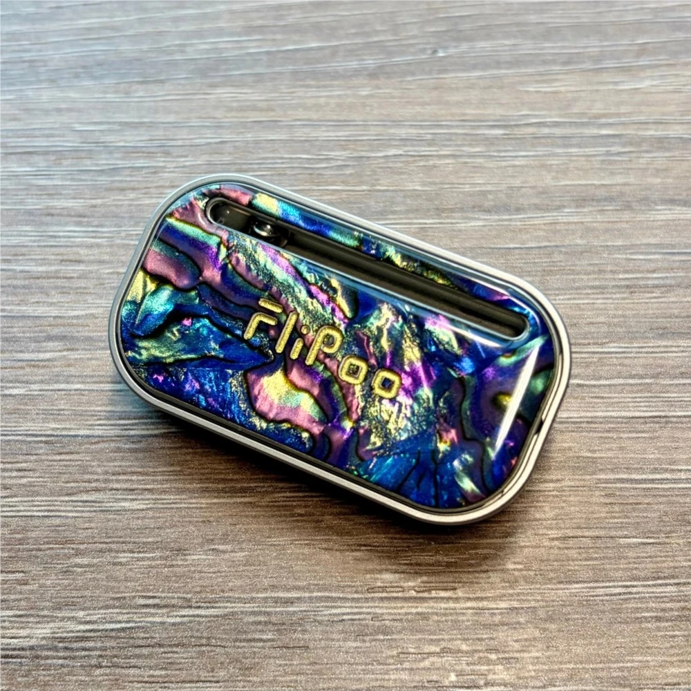 PEL EDC Flipoo Fidget Slider Thermosensitive Color Crystal Sealing Push Slider Stress Relief Toy Fidget Toys For Adults