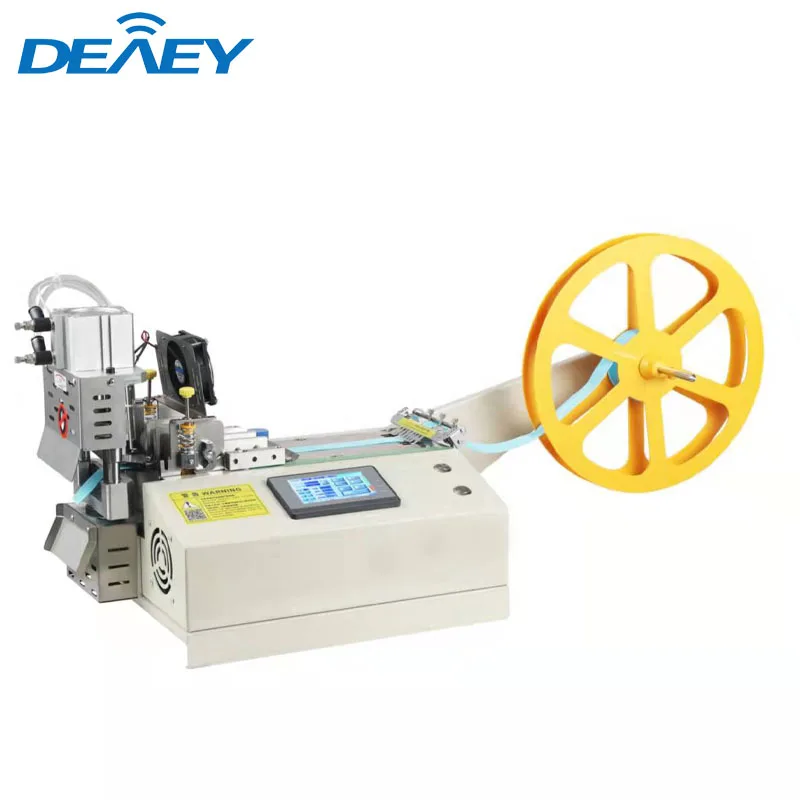 Computer Punching Hot Ribbon Nylon Polyester Webbing Strap Belt Cutting Machine