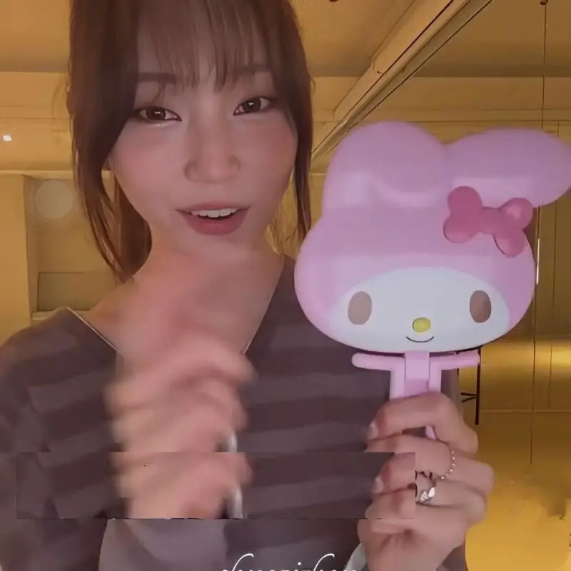 مرآة مكياج كرتونية من سانريوس، مرآة مكياج ماي ميلودي، محمولة وبسيطة ومبتكرة، هدية رائجة البيع لصديقتك #4