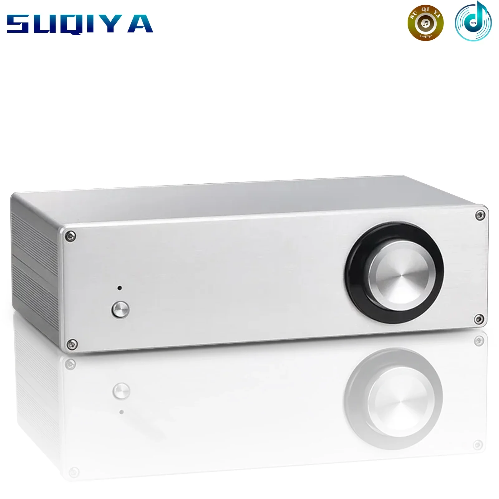 Width 300mm Height 85mm Silver All Aluminum Amplifier Chassis Preamplifier Shell Enclosure / Case / DIY Box