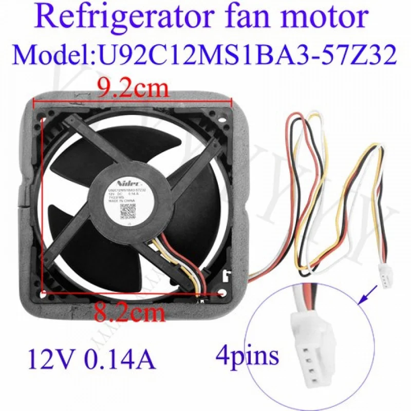 

Y+ Freezer Cooling Fan Motor 4pins Suitable For Haier BCD-190WLDCS Refrigerator
