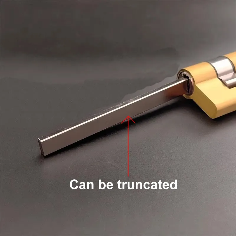 Special Lock Core for Fully Automatic Fingerprint Lock Cylinder H=32mm with 2 keys 8x4mm Flat Rod Anti-Theft Door Emergency Lock