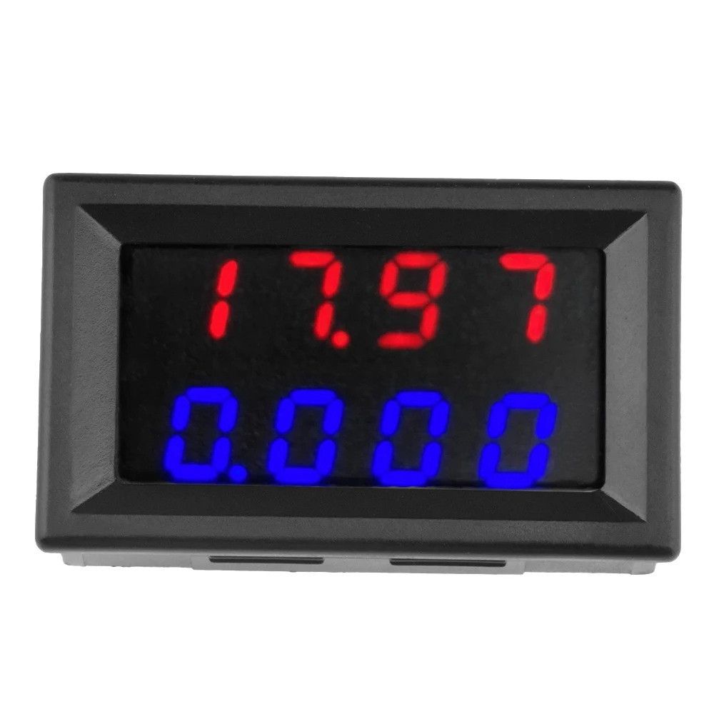 DC 500V 10A Voltmeter Ammeter LED Digital Display Power Meter Real Time Voltage and Current Monitoring Amp Meter