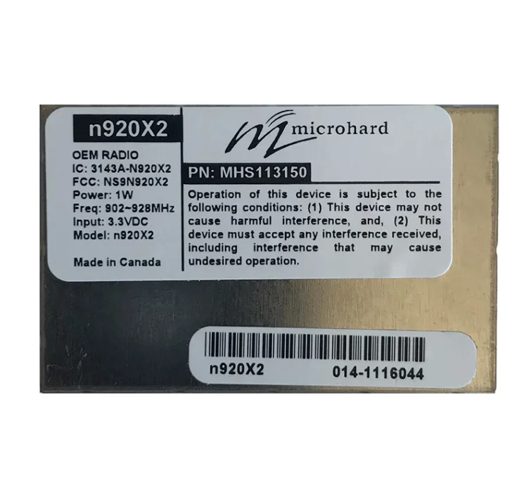 TopeMicrohard N920x2 Wireless Module, High-power 1w, 100km Range, Genuine Imported Mhs113150
