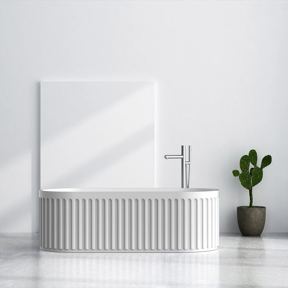 Style Deep Vintage Standing Antique Bathtubs Factory Direct Soaking Function Made Of Artificial