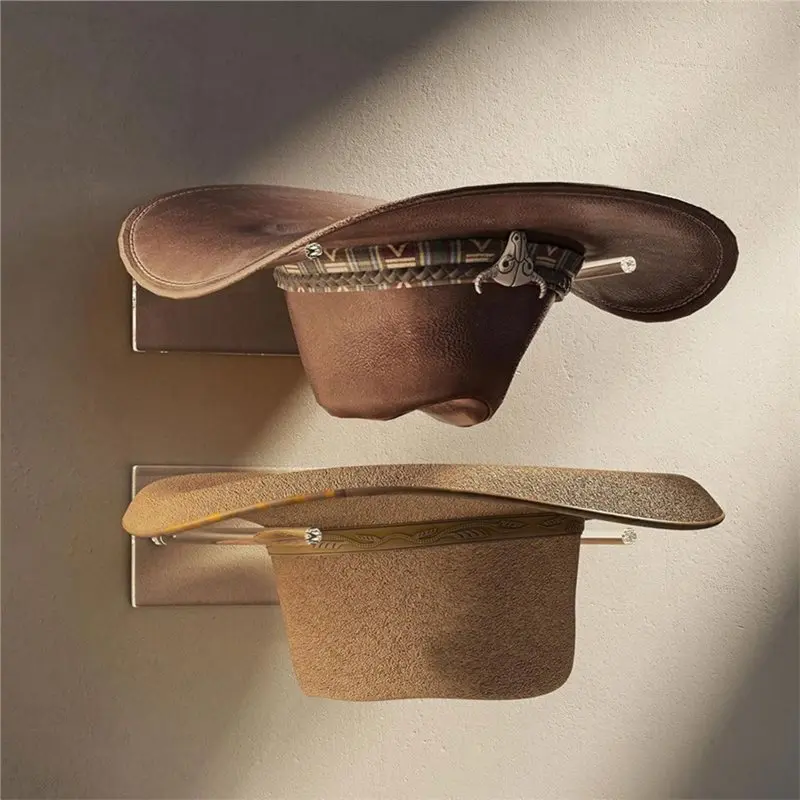 A03F-Acrylic Hat Wall Hook Holder Multifunctional For Home Organization Hat Display And Storage Hat Organizer view 4
