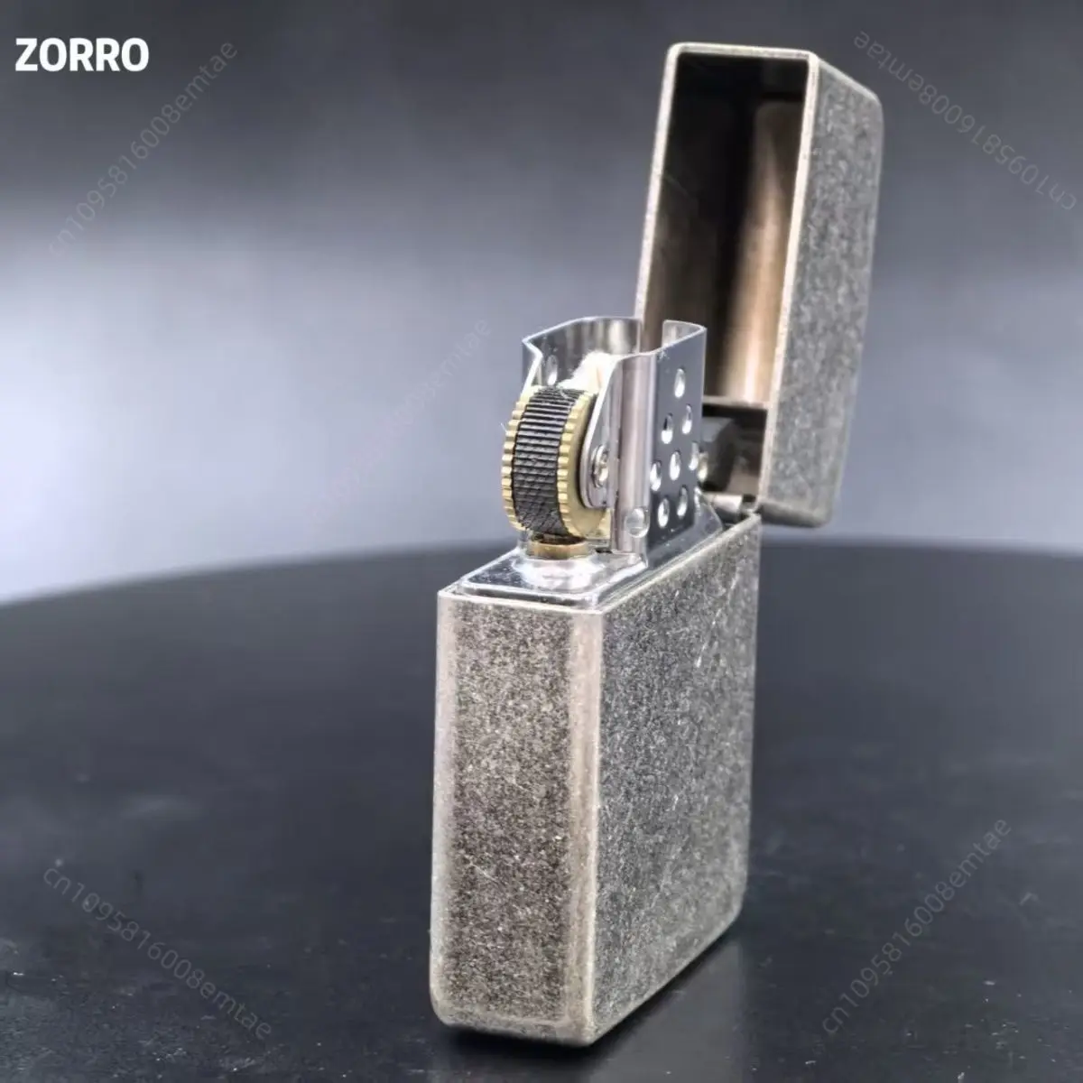 Zorro 910S Ancient Silver 1941 Fuel Lighter, Classic Windproof Grinding Wheel Lighter, Cigarette Accessories, Men's Gift