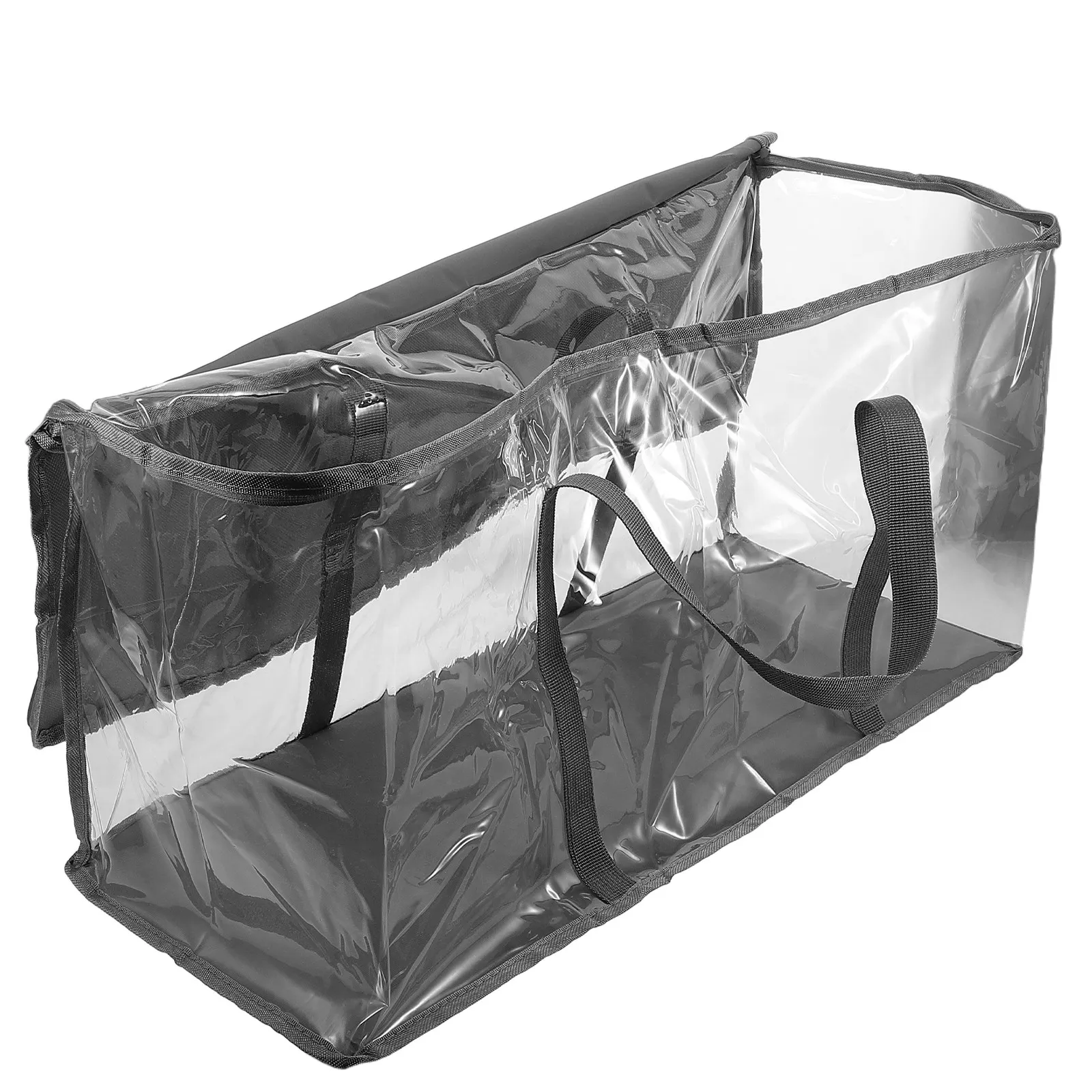 

Transparent Foldable Book Storage Box Waterproof Clear Plastic Collapsible for Classroom Dormitory Student Book Organizer