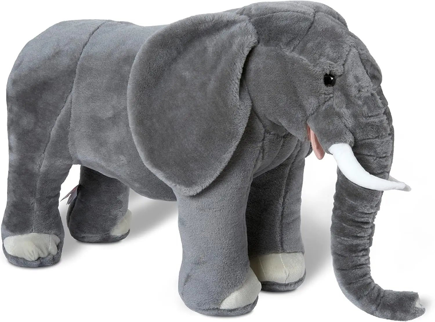 

Giant Elephant Stuffed Animal Over 3 Feet Long, Realistic Plush Toy for Kids and Collectors