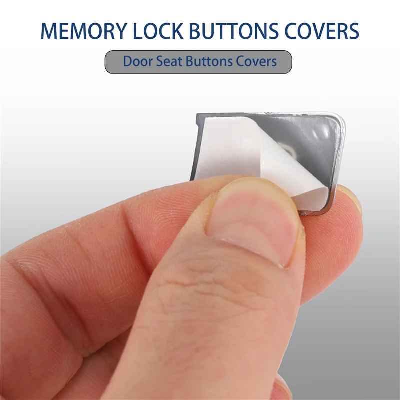 12Pcs Car Door Seat Memory Lock Buttons Covers Stickers for Mercedes Benz CLA/GLA/GLK/GLE/CLS/GL/ML/A/B/E