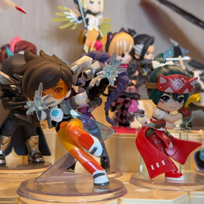 Pop Mart Overwatch Play Of The Series Figure Blind Box Collectible Figurines Hanging Ornament Festival Gift For Game Lovers Toy view 6