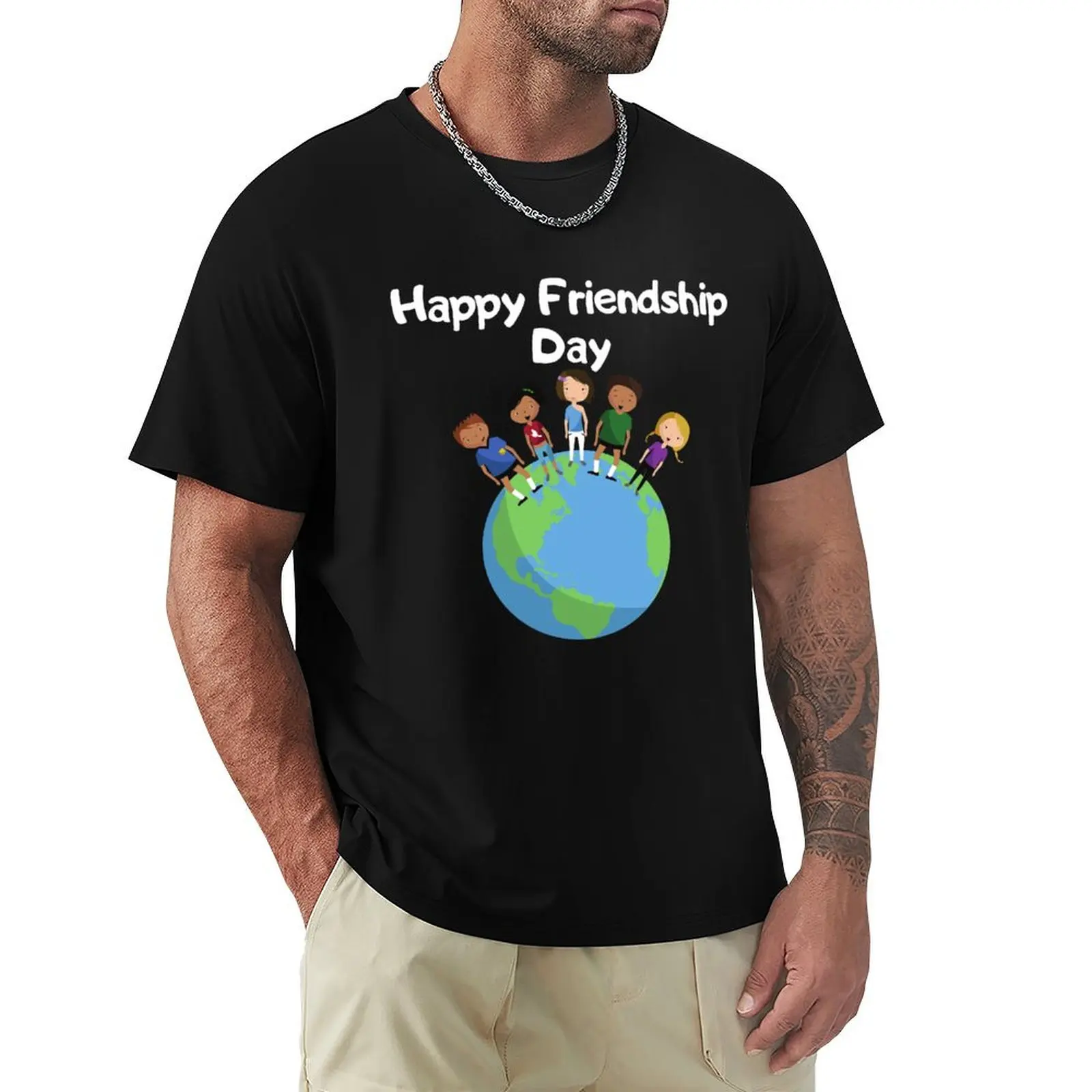 

Funny Happy Friendship Dayquote planet earth T-Shirt plain aesthetic clothes animal prinfor boys mens graphic t-shirts funny