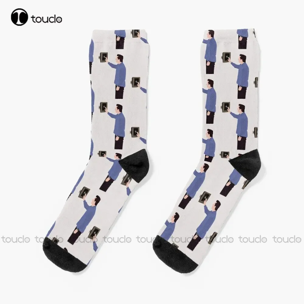 

Michael Scott And His $ 200 Plasma Screen Tv. Socks Mushroom Socks Christmas New Year Gift 360° Digital Printing Streetwear