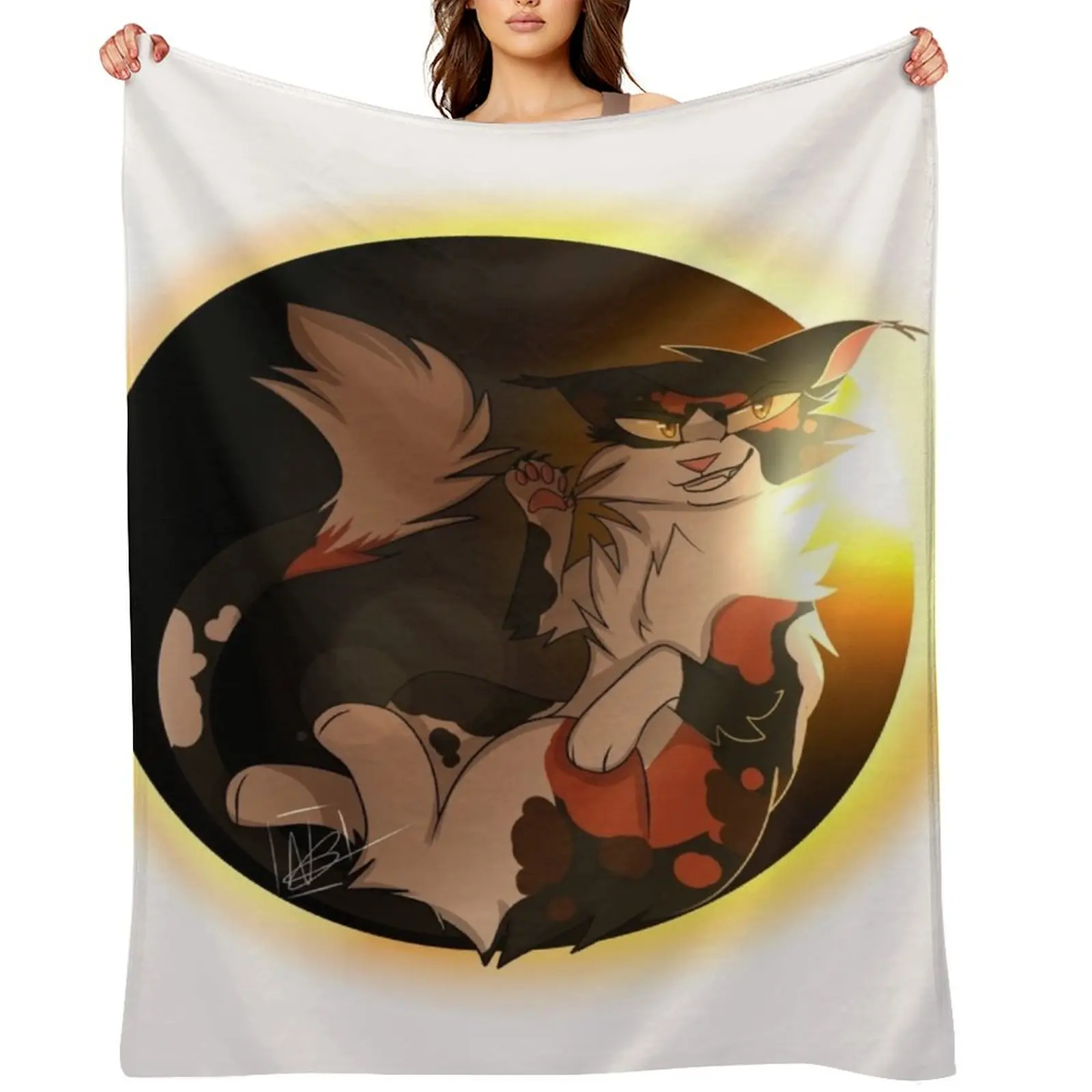 

SOL Throw Blanket Loose Tourist Flannel Fabric Decoratives Blankets