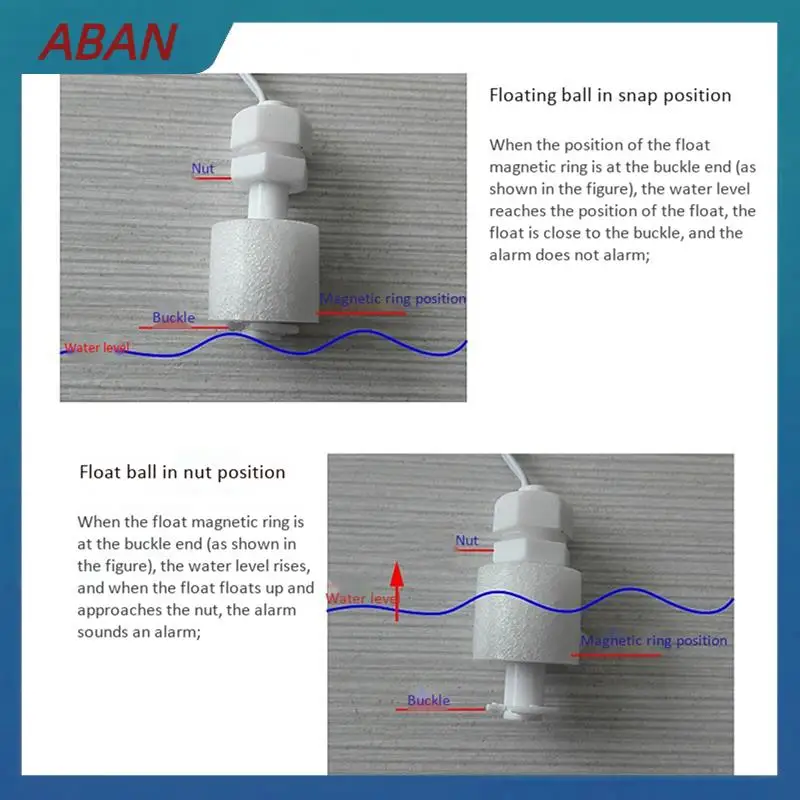 ABAN 3X Water Level Alarm Water Leakage Detector Overflow Alarm Full Water Alarm 120 DB Security Alarm System