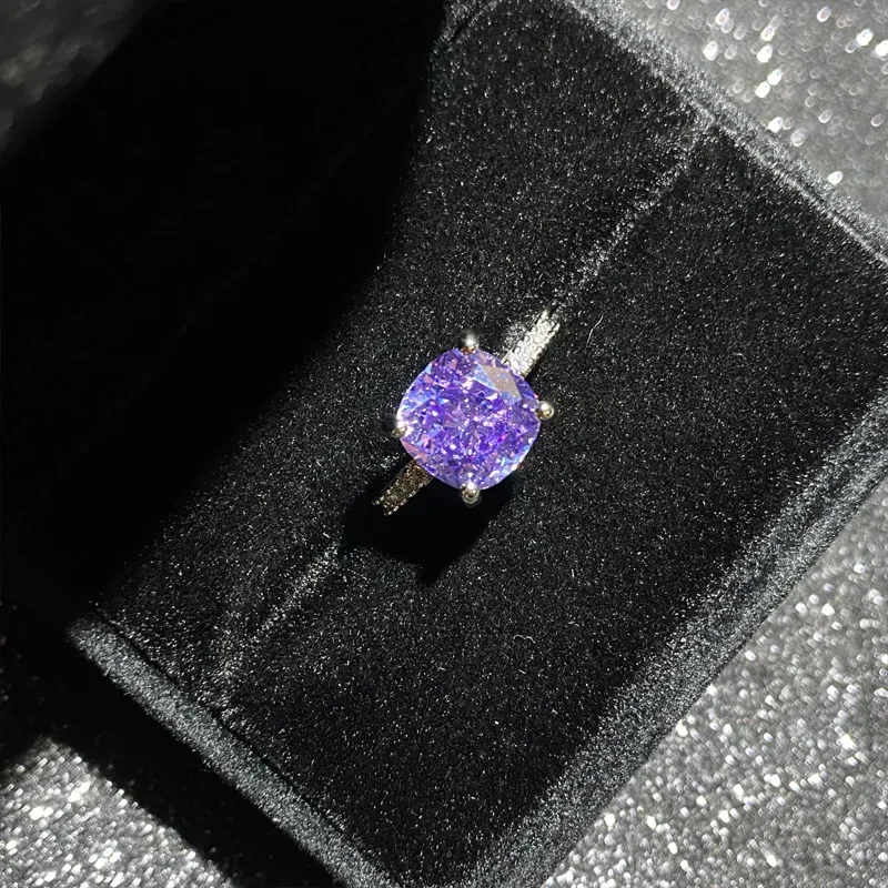 MDL Moissanit1 نمط الكربون الماس سحق الجليد زهرة قطع الدائري المرأة راديان بسيط تصميم الأزياء الدائري