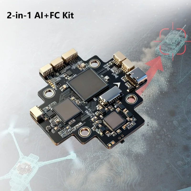 2-in-1PX4 FPV FC Flight Controller with Real Time Recognition of Human and Vehicle AI Guiding Module for FPV Dr-one