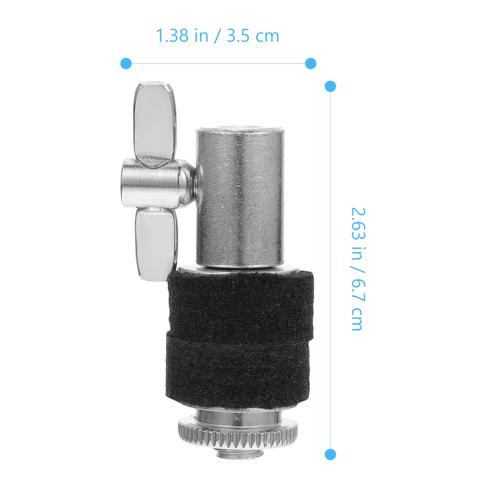 Hi-Hat Clutch Drum Kit Component Solid Metal Construction 6Mm Inner Hole Tool-Free Adjustment Felt-Lined Protection Drum Parts