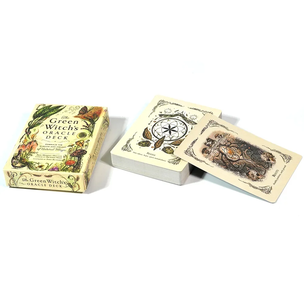 The Green Witch's Oracle Deck English 50 Cards Embrace The Wisdom and Insight of Natural Magic Witchcraft Series Tarot Cards view 2