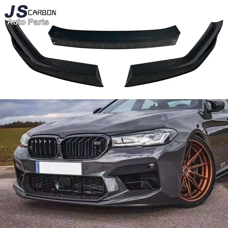 For BMW M5 F90 2021+  Front Chin Spoiler High quality Carbon Fiber/Forged Carbon Car Front Bumper Lip Front lip body kit