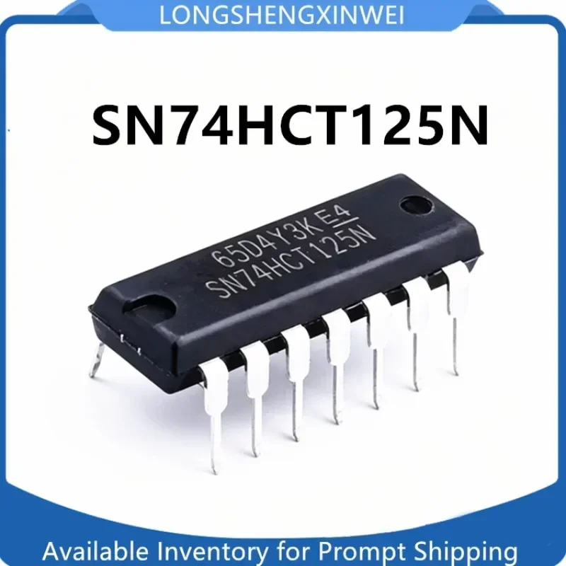 1PCS SN74HCT125N Direct Insertion DIP-14 New Original Three State Output Four-way Bus Buffer Gate Chip IC in Stock