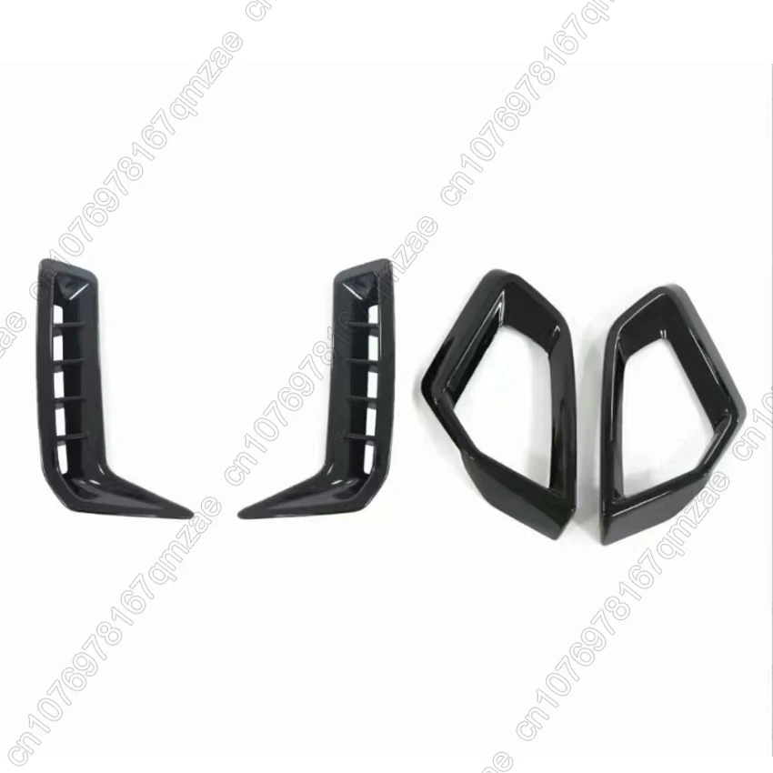 M60 Style Front Bumper Side Air Vent Trim Grill For BMW X5 G05 LCI M Sport 2023-2024 Fog Lamp Frame Splitter Fog Light Cover