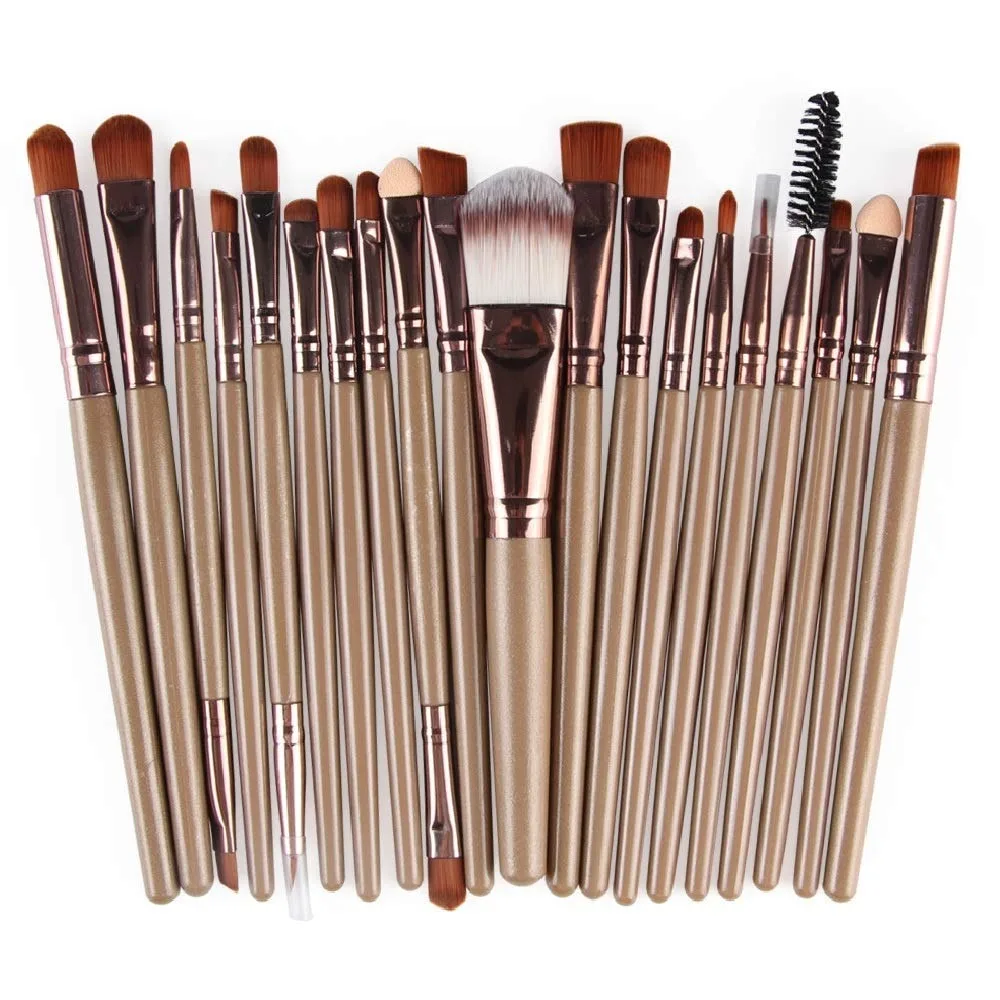 Professional 20-Piece Makeup Brush Set for Foundation, Eyeliner, Blush, and Eyeshadow
