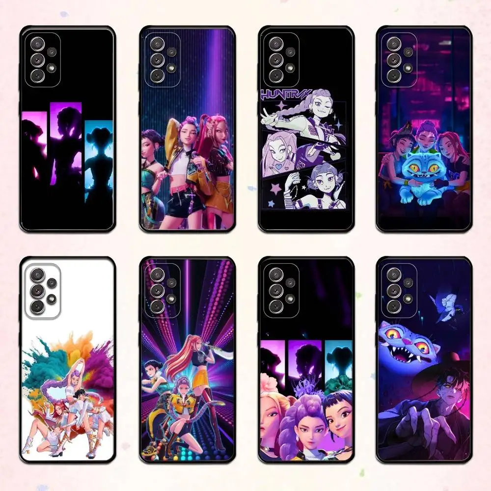 

KPop D-Demon H-Hunters Phone Case For Samsung S 25,24,23,22,30,21,10,9,Ultra,Plus,Lite,FE,4,5 G Soft Black Case