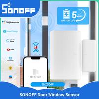 SONOFF SNZB-04P Zigbee Door Window Sensor Home Security Alarm Sensor Local Smart Scene Works with Smartthings Alexa Google Home