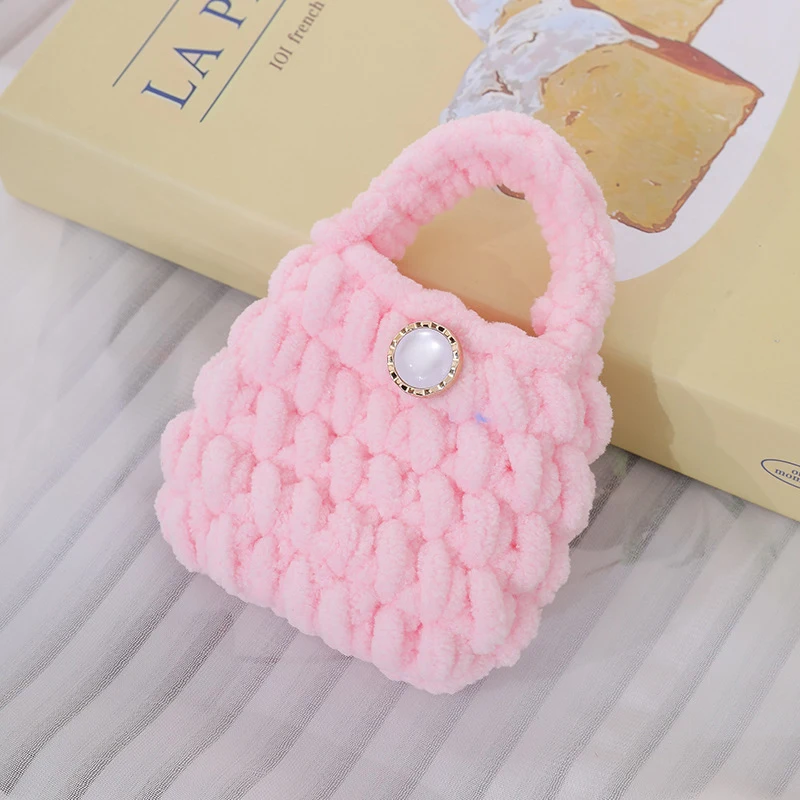 Cartoon Cute Knitting Bag Bluetooth Earphone Protection Case Kawaii Portable Mini Storage Bag Creative Cute Earphone Bag