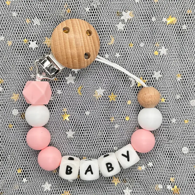 

Infant and Toddler Supplies Crown Handmade Silicone Baby Beech Dummy Pacifier Clip Safes Teething Chain Teether Pacifier Holders