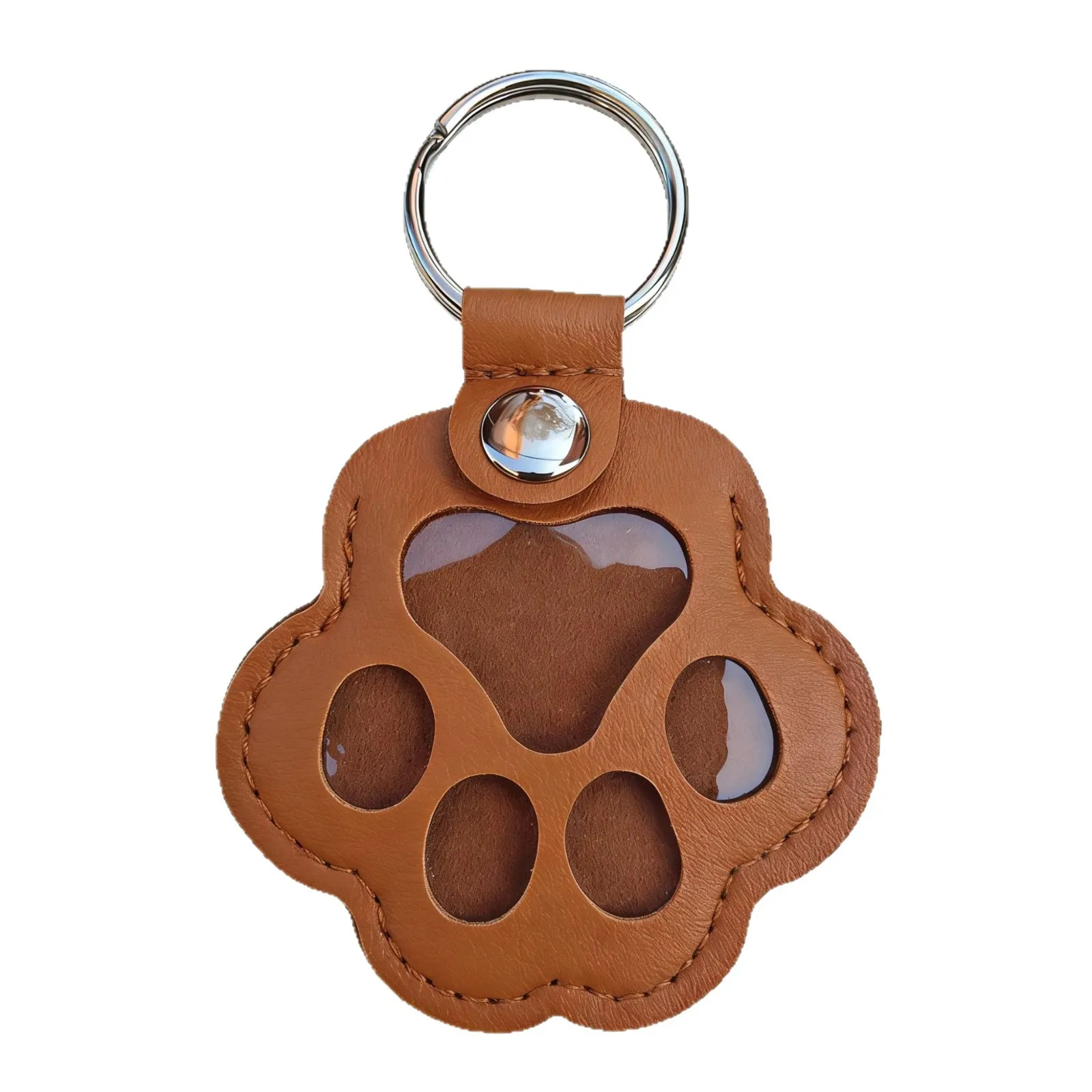 Llavero conmemorativo de pelo de mascota, relicario de cuero PU para guardar el pelo de gato o perro, colgante para almacenar pelo de mascota, accesorios colgantes para bolso.