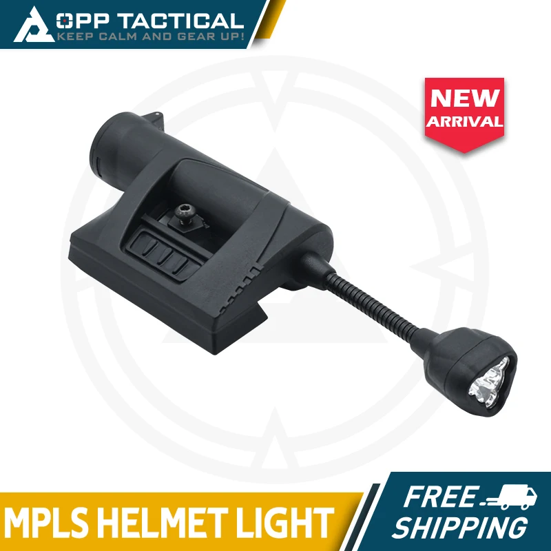 Linterna táctica MPLS cuatro modos LED rojo blanco para casco FAST