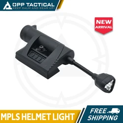 Linterna táctica MPLS cuatro modos LED rojo blanco para casco FAST